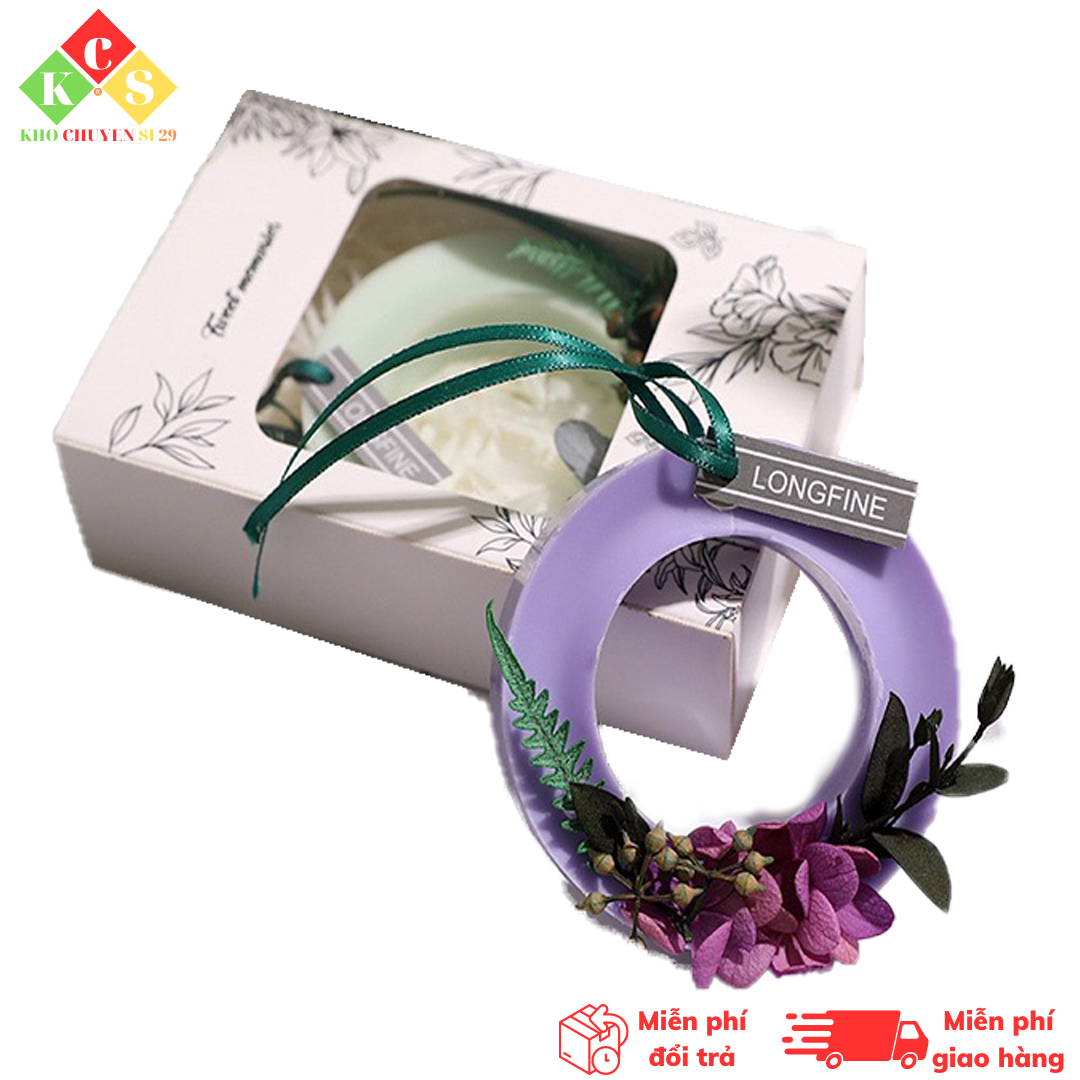 Sáp thơm vòng hoa khô làm thơm phòng ngủ tủ quần áo tạo mùi thơm dễ chịu ấm áp