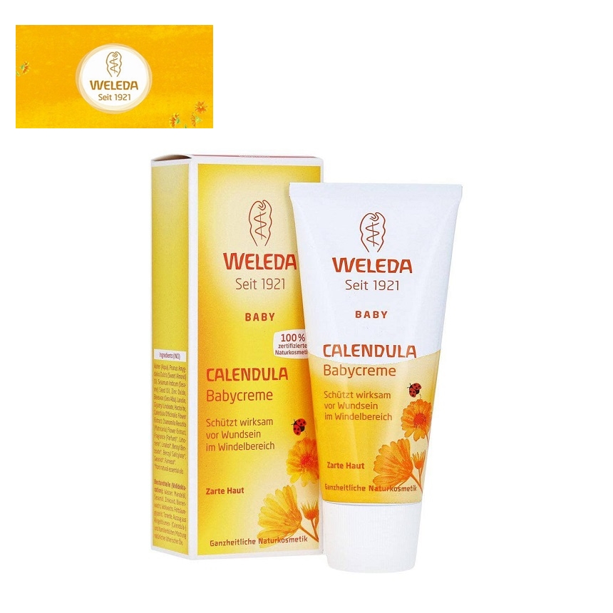 Kem chống hăm weleda calendula babycreme 75ml - hàng nhập đức