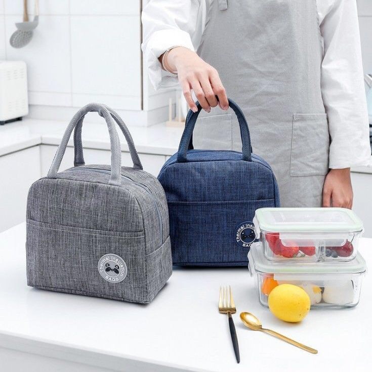 Túi giữ nhiệt đựng hộp cơm trưa Lunch Bag / Túi đựng hộp cơm Size lớn -TDC