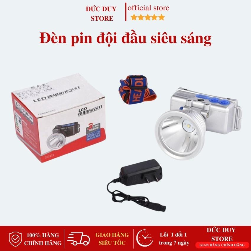 Đèn pin vỏ nhôm đội đầu siêu sáng, Đèn LED đội đầu 1000W chống thấm nước, chiếu xa ánh sáng mạnh