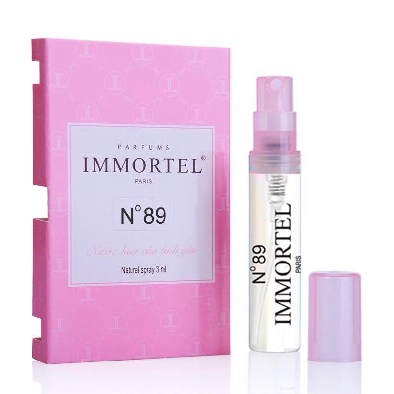 Nước hoa nữ immortel no 89 chai xịt 3 ml eau de parfum