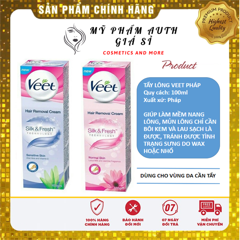 Kem tẩy lông veet pháp 100ml