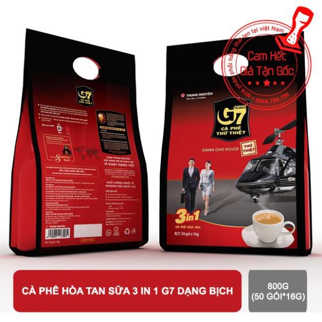 Cà phê hòa tan sữa 3in1 G7 bịch