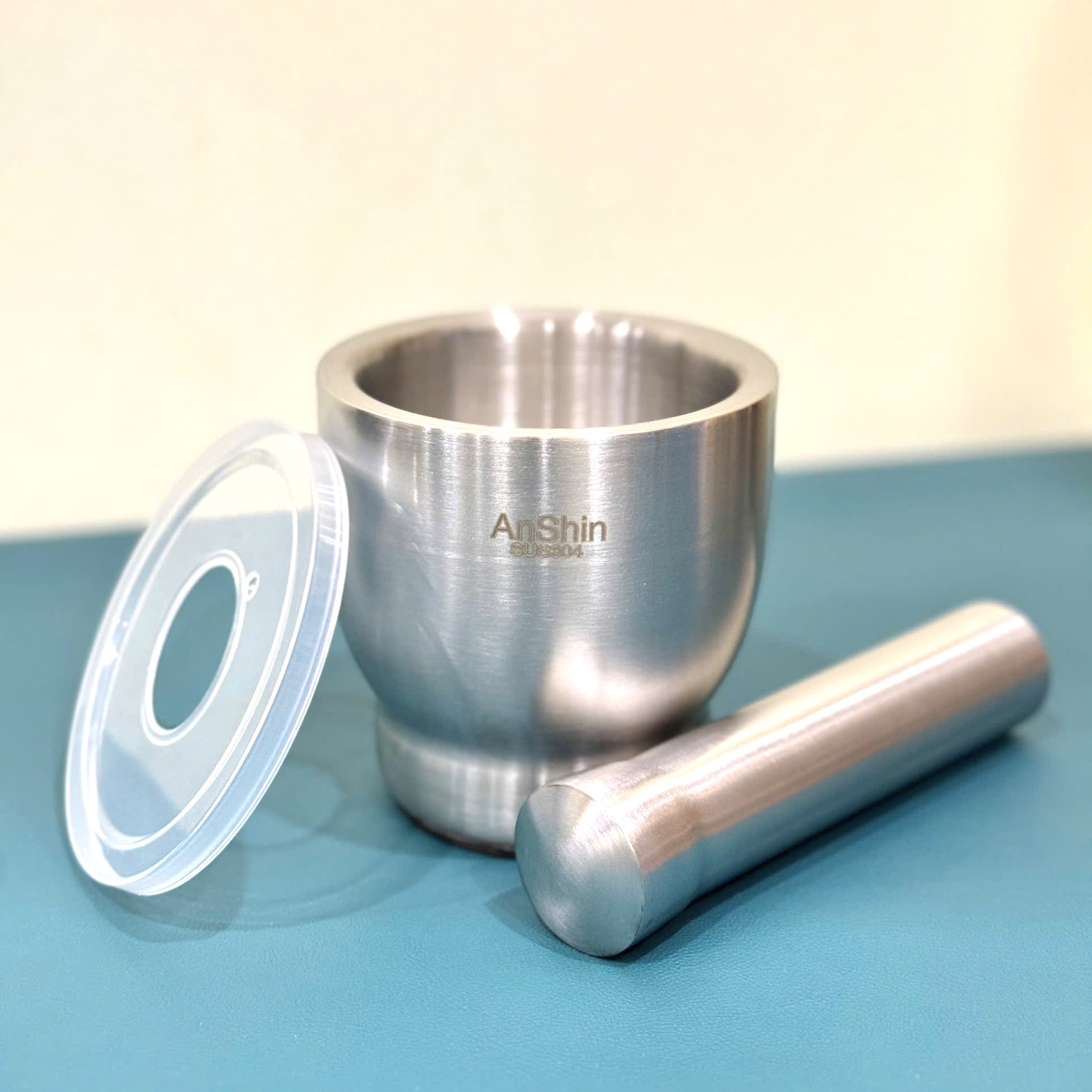 Bộ cối chày inox 304 Anshin - trọn đời không han gỉ - bảo vệ sức khỏe cho người sử dụng