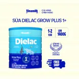 Sữa Non Vinamilk Dielac Grow Plus 1+ HT 1400g (Sữa bột cho trẻ từ 1 - 2 tuổi) - Tăng cân cao khỏe, hỗ trợ Trẻ suy dinh dưỡng, thấp còi