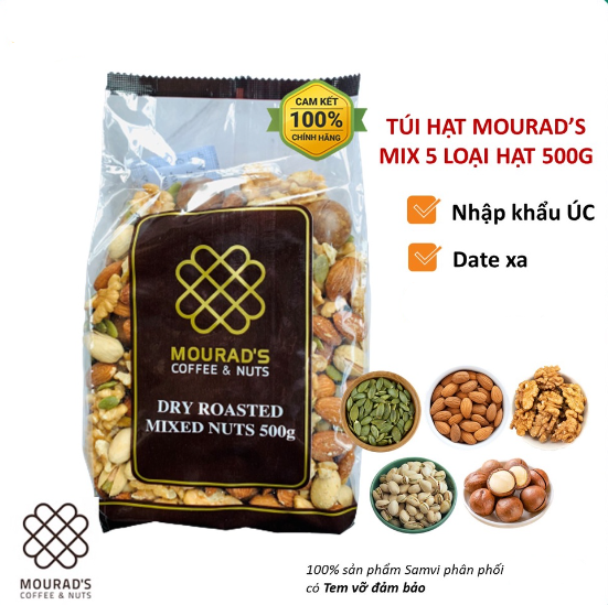 Hạt hỗn hợp sấy khô Mourad’s 500g Nhập Khẩu Úc