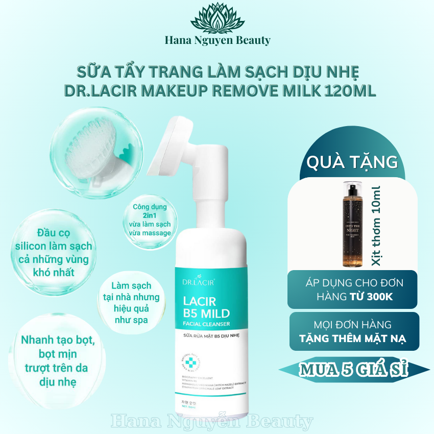 Sữa rửa mặt bạc hà kiềm dầu Dr Lacir 150ml