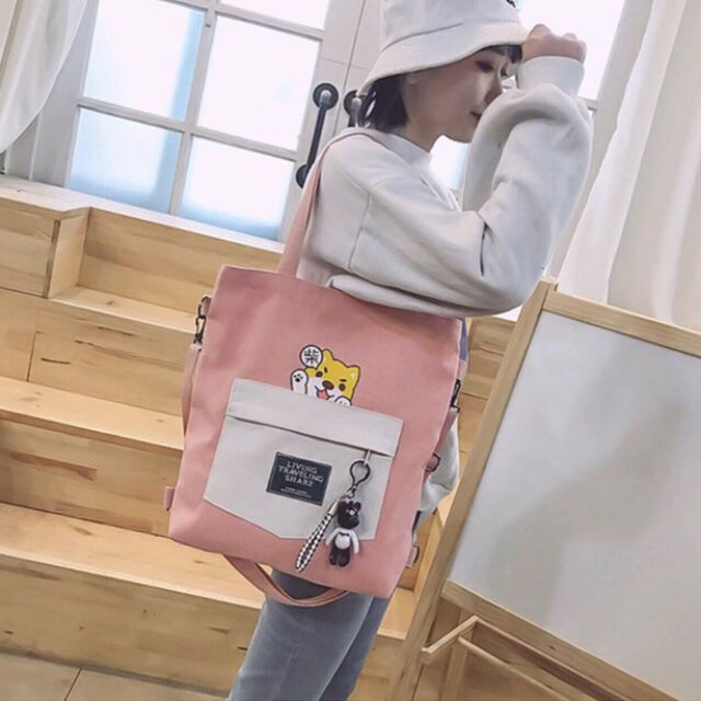 Túi tote đeo 2 kiểu giá sỉ hình con chó