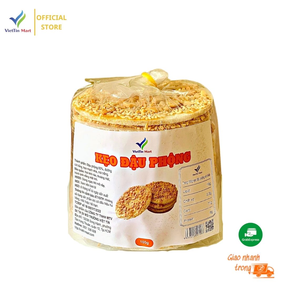 Kẹo đậu phộng mạch nha mè trắng 13 miếng
