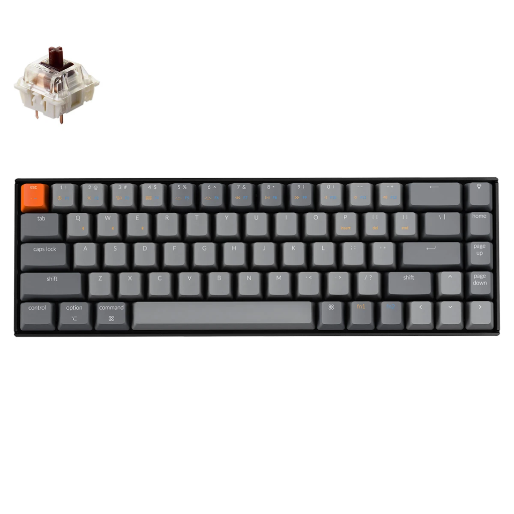 [HÀNG CHÍNH HÃNG] Bàn phím cơ Keychron K6 | Chất Liệu Nhôm Hotswap Switch Gateron - Bảo hành 12 tháng