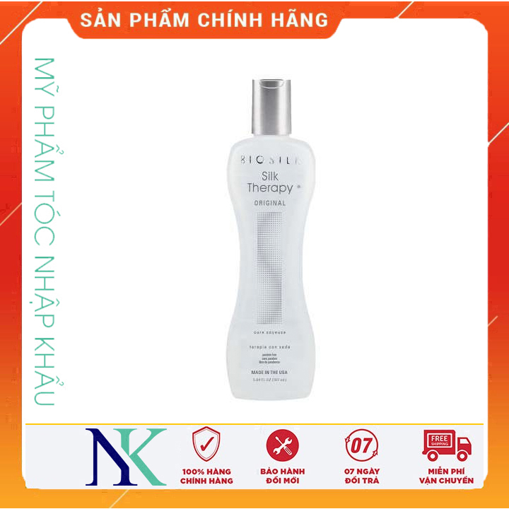 Dầu dưỡng bóng mượt và gữi ẩm cao biosilk silk therapy 167ml
