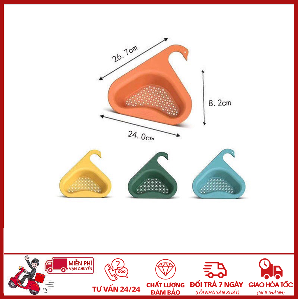 ⛔GIADUNGHOALONG⛔ Khay lọc rác Thiên Nga (LOẠI TAM GIÁC)