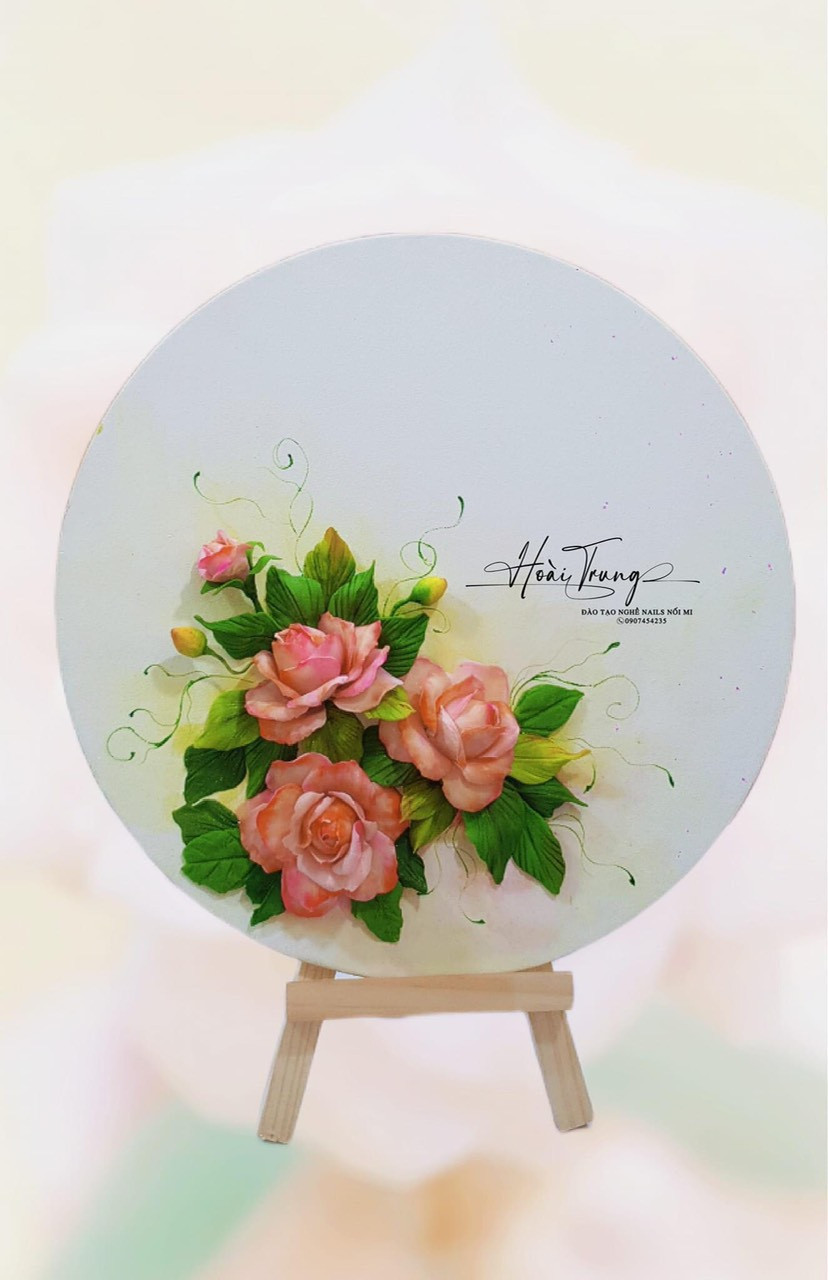 Canvas round panel mont marte
