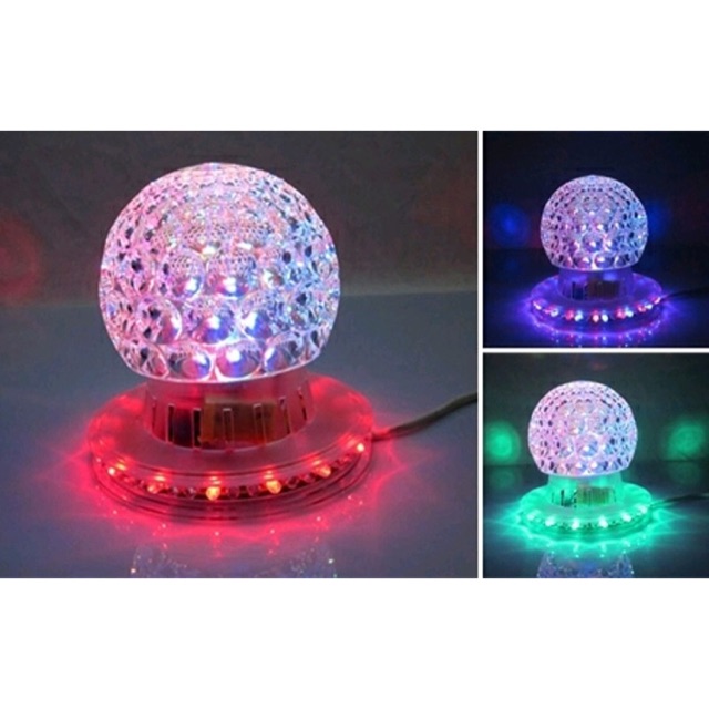 Đèn led quả cầu xoay