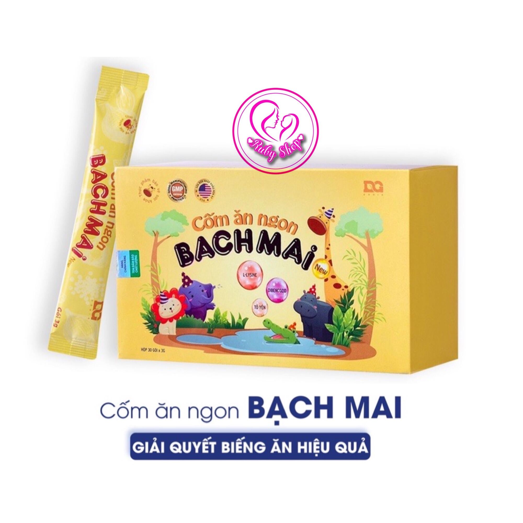 Cốm ăn ngon Bạch Mai New cho bé dạng gói tiện lợi - giúp bé ăn khỏe ngủ ngon tăng cân tốt