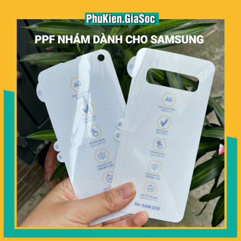 Miếng dán ppf dẻo nhám chống vân tay - dành cho samsung s8 s9 s8+ s9+ s10 s10+ note8 note9 note10 note10+