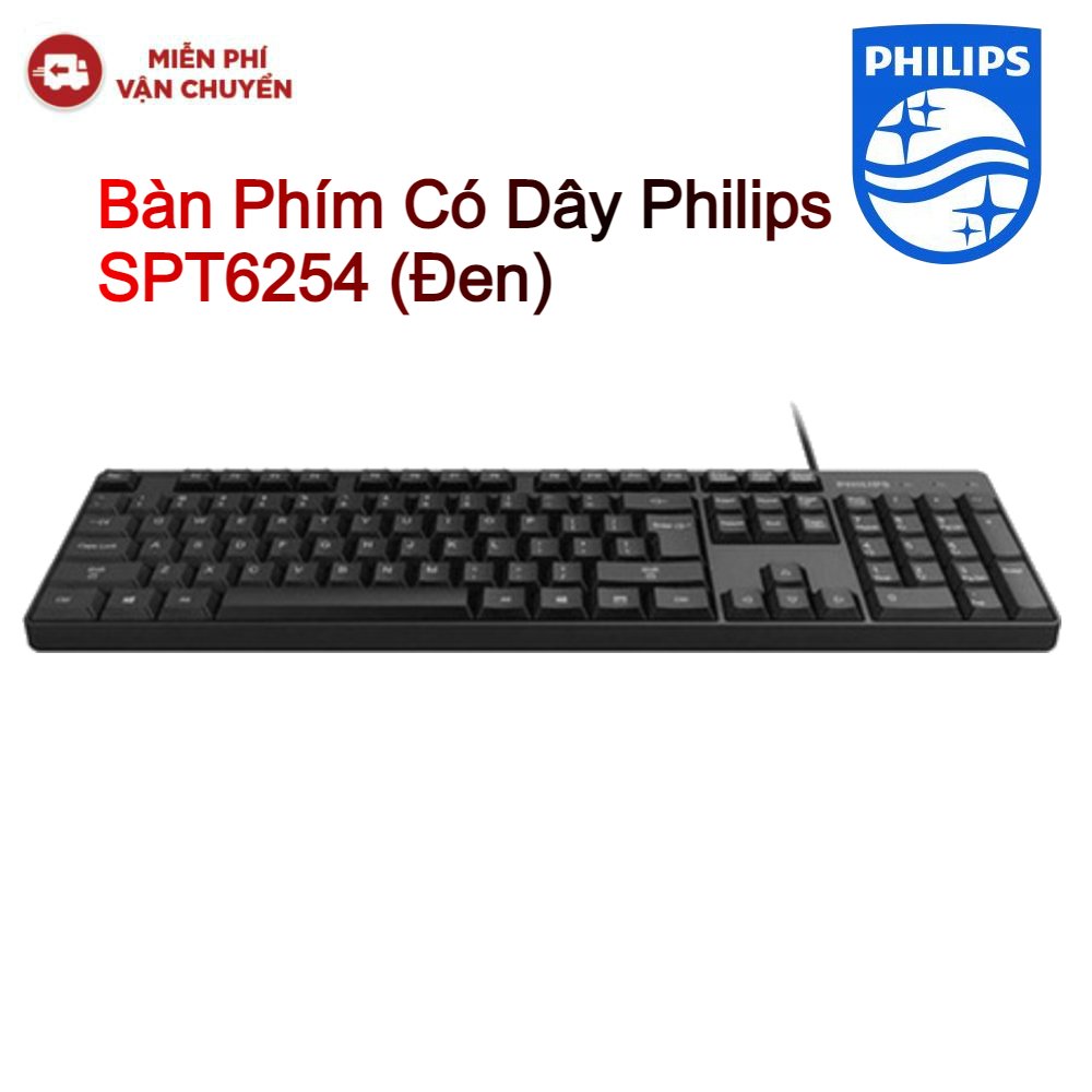 Combo bàn phím + chuột philips spt6254