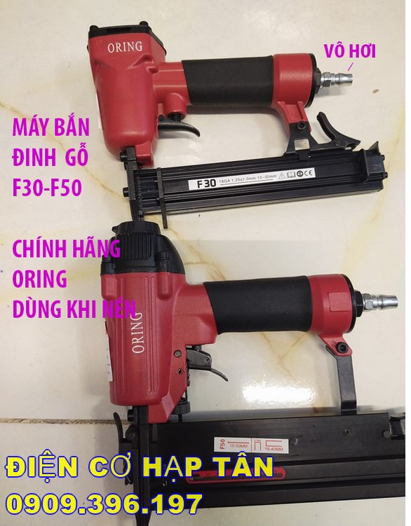 Máy bắn đinh gỗ dùng khí nén f30 – f50 oring dùng hơi