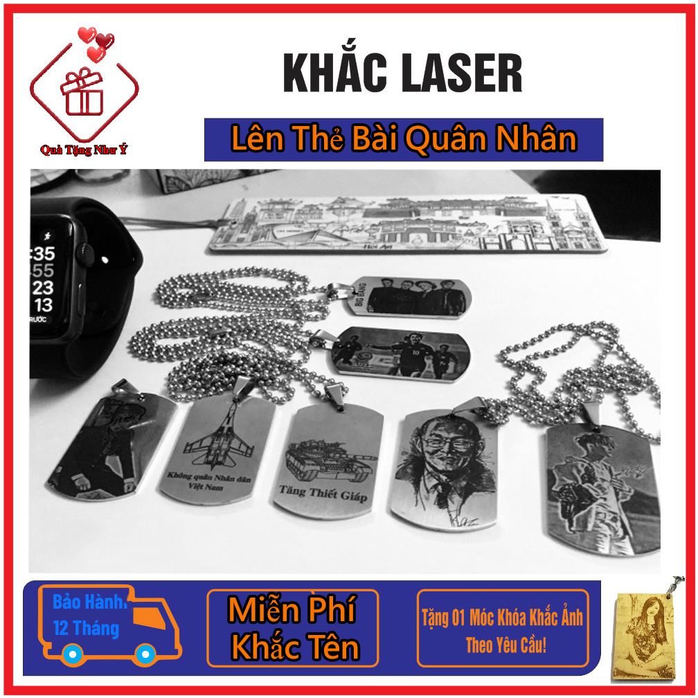 [HCM]Thẻ Bài DOGTAG Khắc Tên Hình Thẻ Bài Khắc Tên Theo Yêu Cầu - Quà Tặng Như Ý