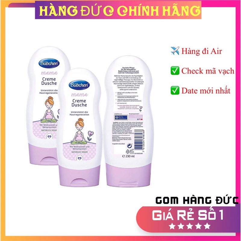 ? Sữa tắm Bubchen Mama cho mẹ bầu- Nội địa Đức?-