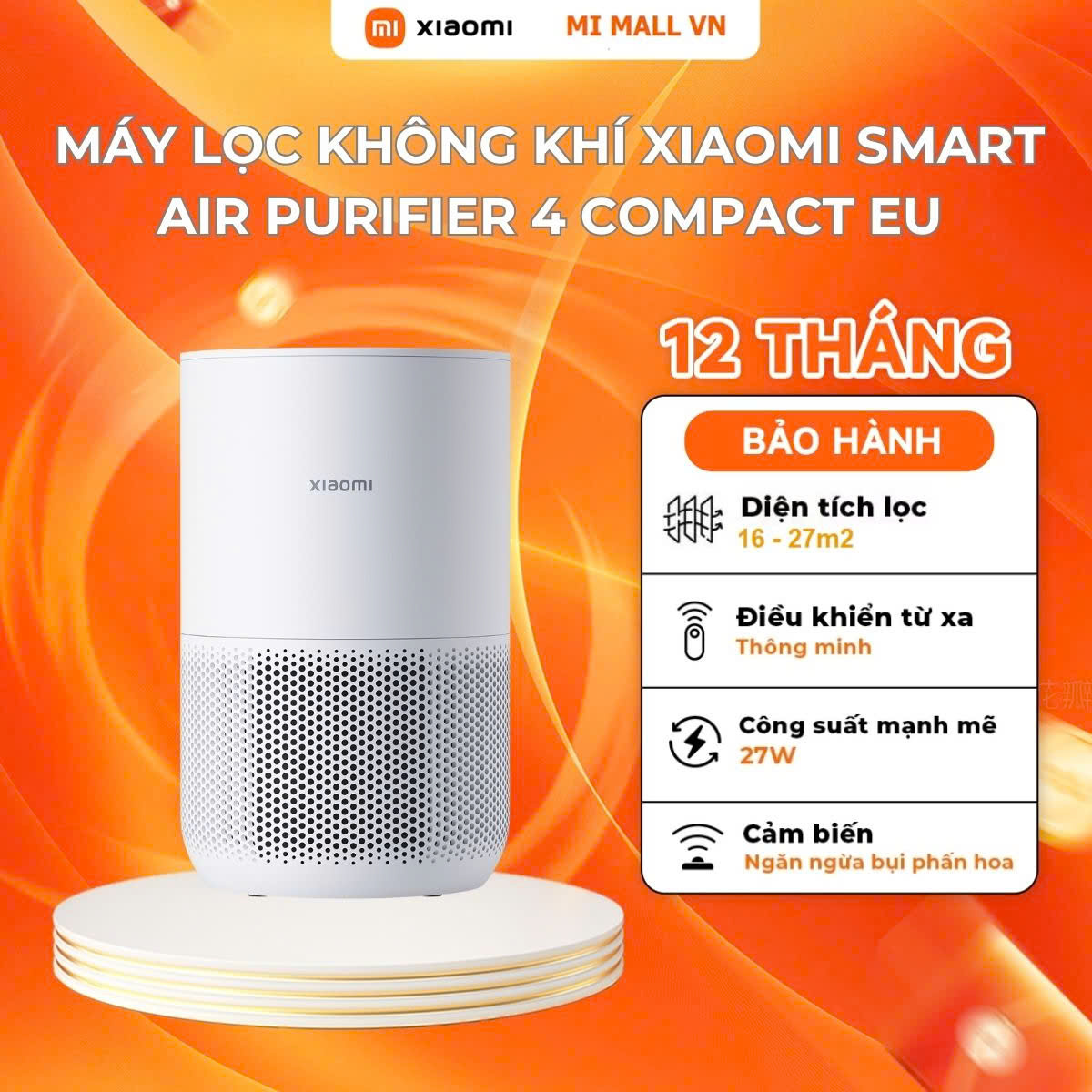 Máy Lọc Không Khí Xiaomi Smart Air Purifier 4 Compact