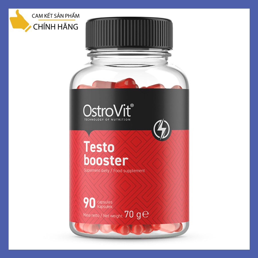 Ostrovit testo booster 90 viên thực phẩm bổ sung tăng testosterol tăng cường sinh lí , gia tăng khối cơ bắp