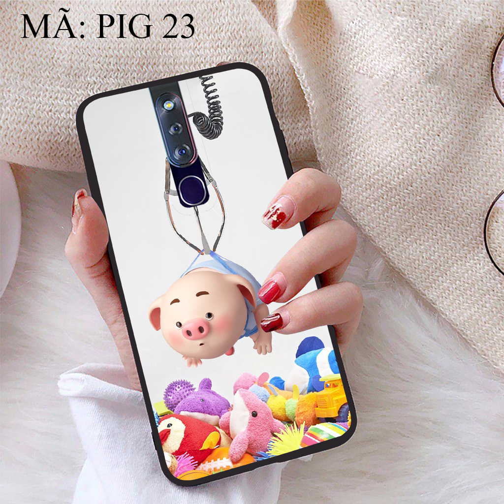 [HCM]Ốp lưng iCase dành cho Oppo F11 Pro viền dẻo TPU BST Pig Cute