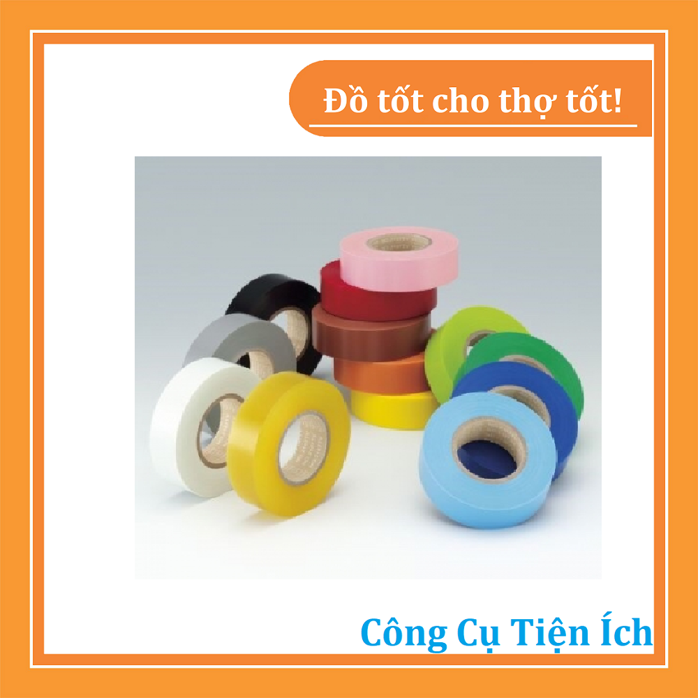 Cọc 10 cuộn băng dính nano, băng dính điện các màu 10Y Tô Nga Dũng - Công cụ tiện ích