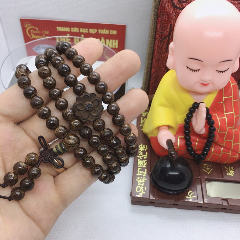 [HCM][100% TRẦM HƯƠNG TỰ NHIÊN][Ảnh Thật]Vòng Tay Trầm Hương 108 Hạt-Sang Trọng Và Đẳng Cấp-Ý Nghĩa Phong Thủy-May Mắn Đại Cát