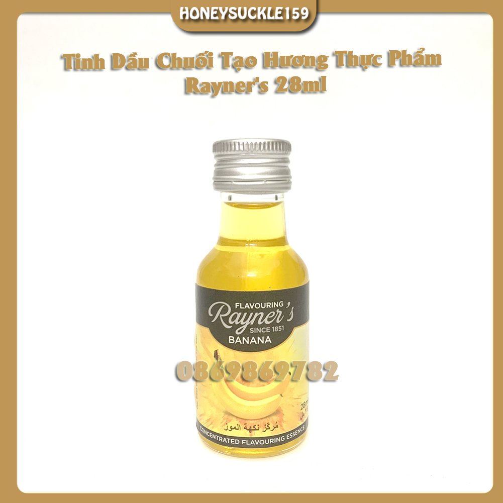 Tinh Dầu Rayner's Tạo Hương Làm Chè,Làm Kem...Chai 28ml (Hương Chuối)