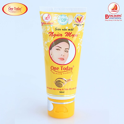 Sữa rửa mặt ngừa mụn ốc sên one today 50ml