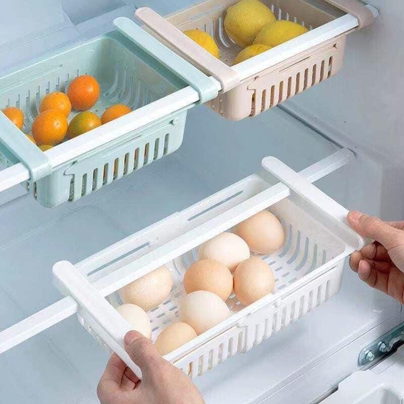 Khay rổ lưu trữ đồ ăn tủ lạnh tiện dụng
