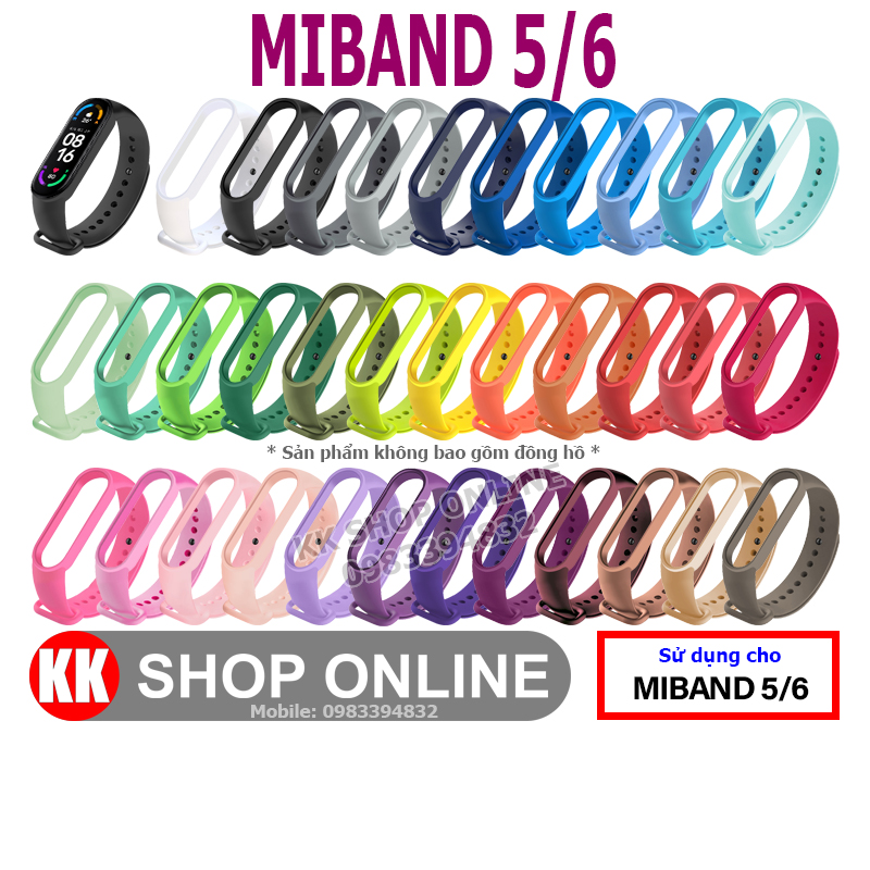 Dây đeo miband thay thế cho Xiaomi Miband 5 Xiaomi Miband 6