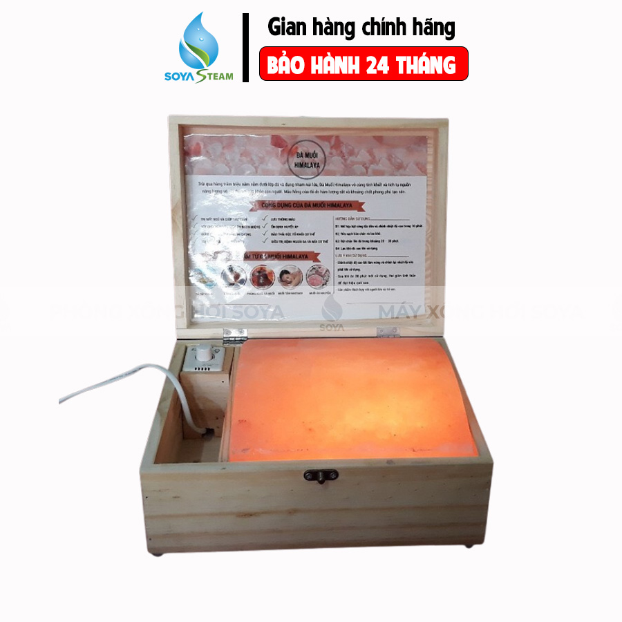 Hộp đèn đá muối Himalaya xông chân