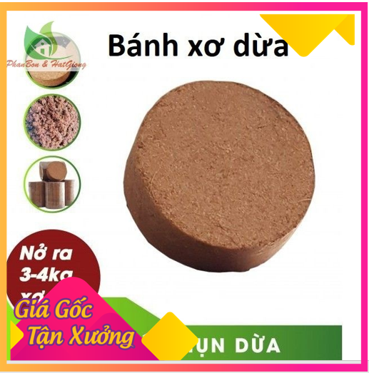 Viên Nén Mụn Xơ Dừa Nén Bánh Tròn 450Gram Trồng Rau, Hoa Hồng, Hoa Mai, Cây Cảnh , Ươm Hạt Giống, Rau Mầm