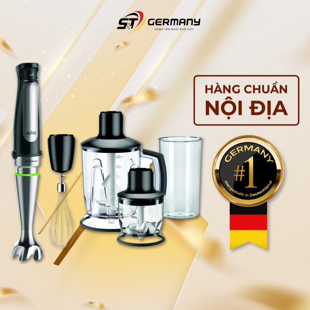 Máy xay cầm tay BRAUN MultiQuick 7 MQ 7045X Nội Địa Đức