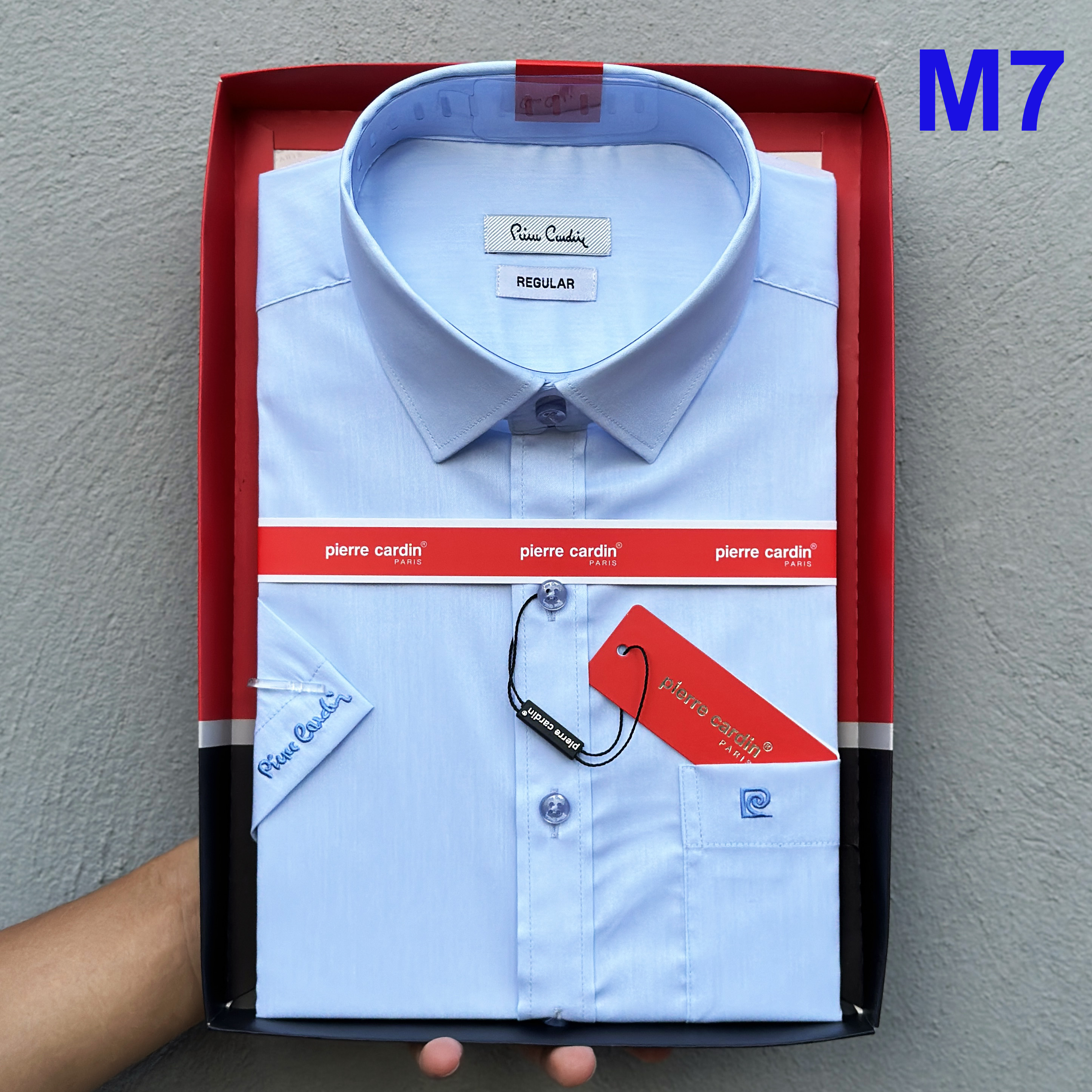  Áo Sơ Mi Nam Sơ Mi Trắng Ngắn Tay Sơ Mi Nam Pierre Cardin Chính Hãng Hàng Xuất Dư Xịn Mẫu Hàn Quốc 