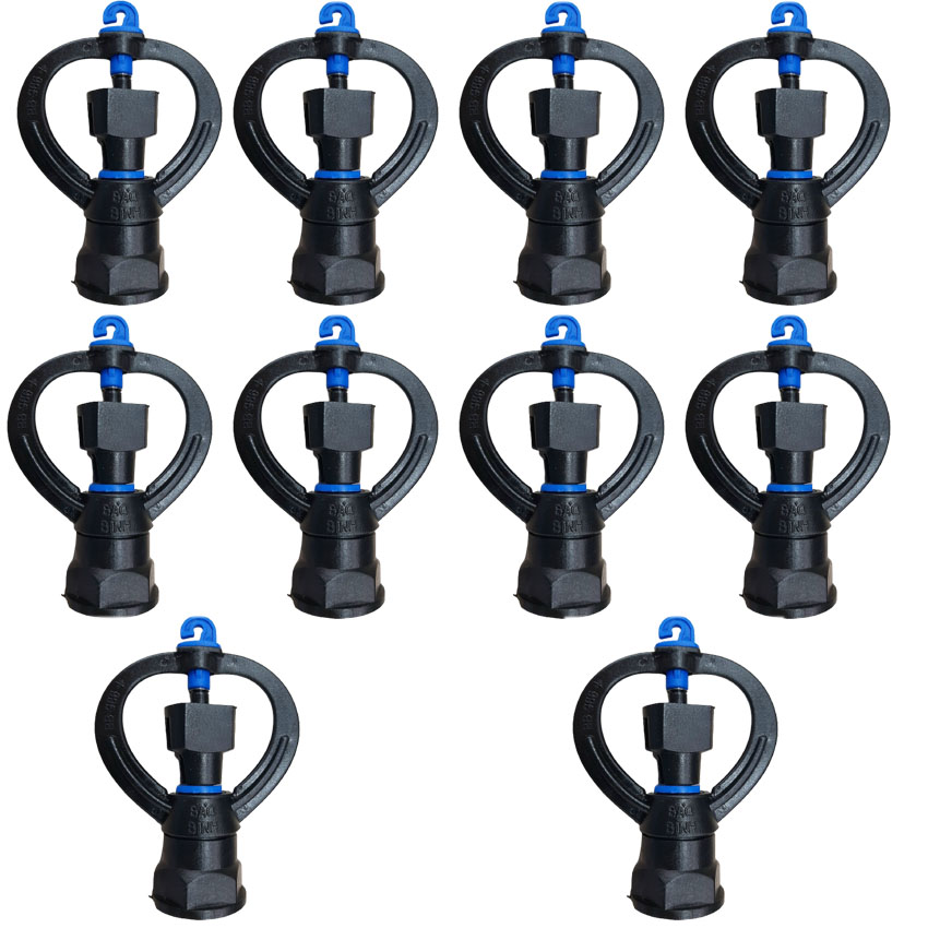 [HCM]10 béc tưới cây phun mưa xoay 360 độ BB 966+ mẫu mới có móc treo dễ dàng tháo lắp vệ sinh bét chuyên dùng tưới rau hoa cây cảnh cây ăn quả: sầu riêng bưởi cam quýt...ren trong 21 27 mm