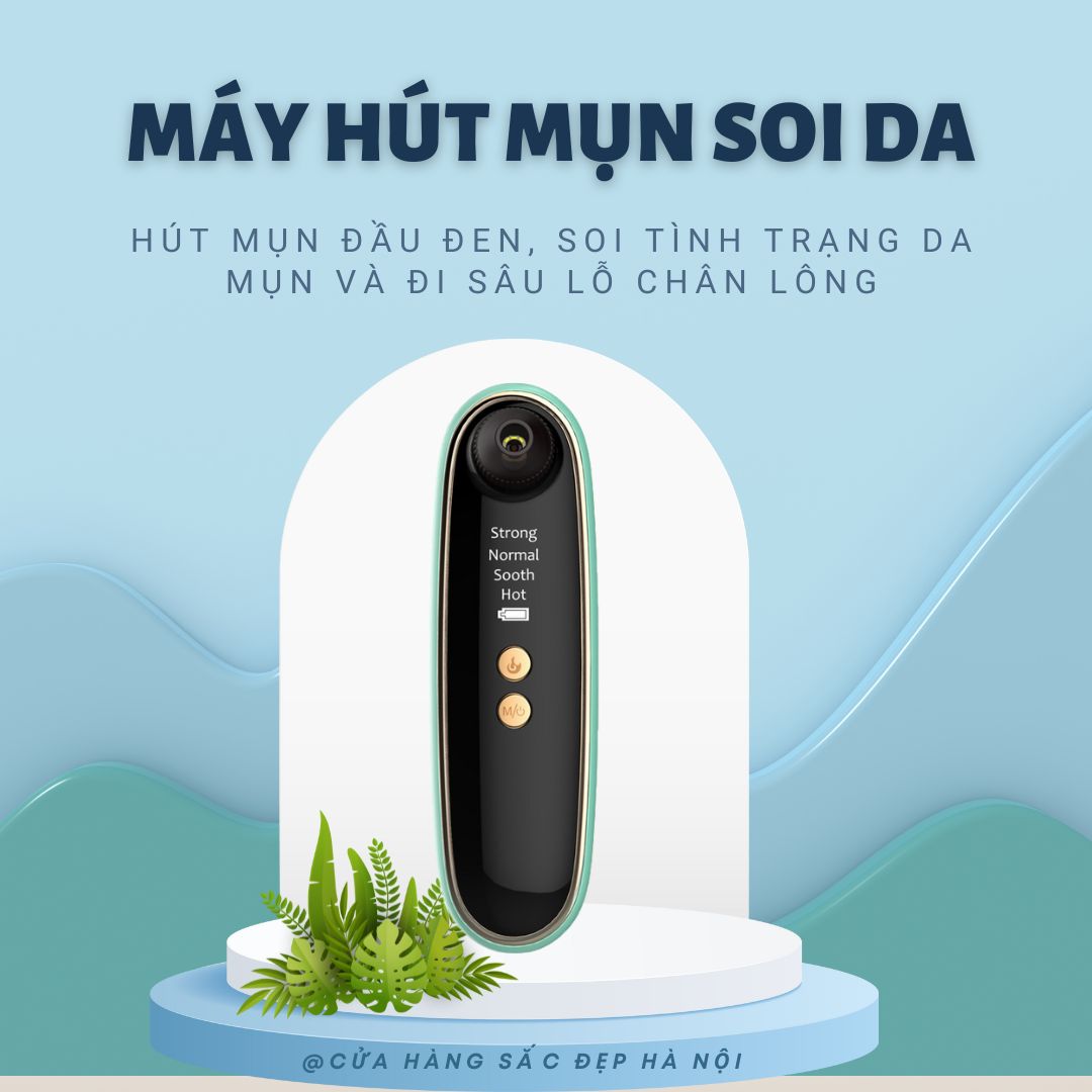 Máy hút mụn camera máy hút mụn đầu đen hút sạch các loại mụn và sợi bã nhờn