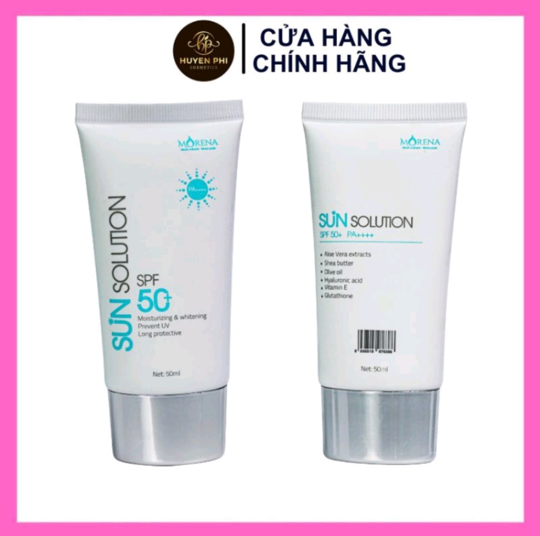 [Hoàn tiền 20%] Kem chống nắng Huyền Phi Morena chống nắng nâng tone dưỡng da bảo vệ da khỏi tia UV 50ml