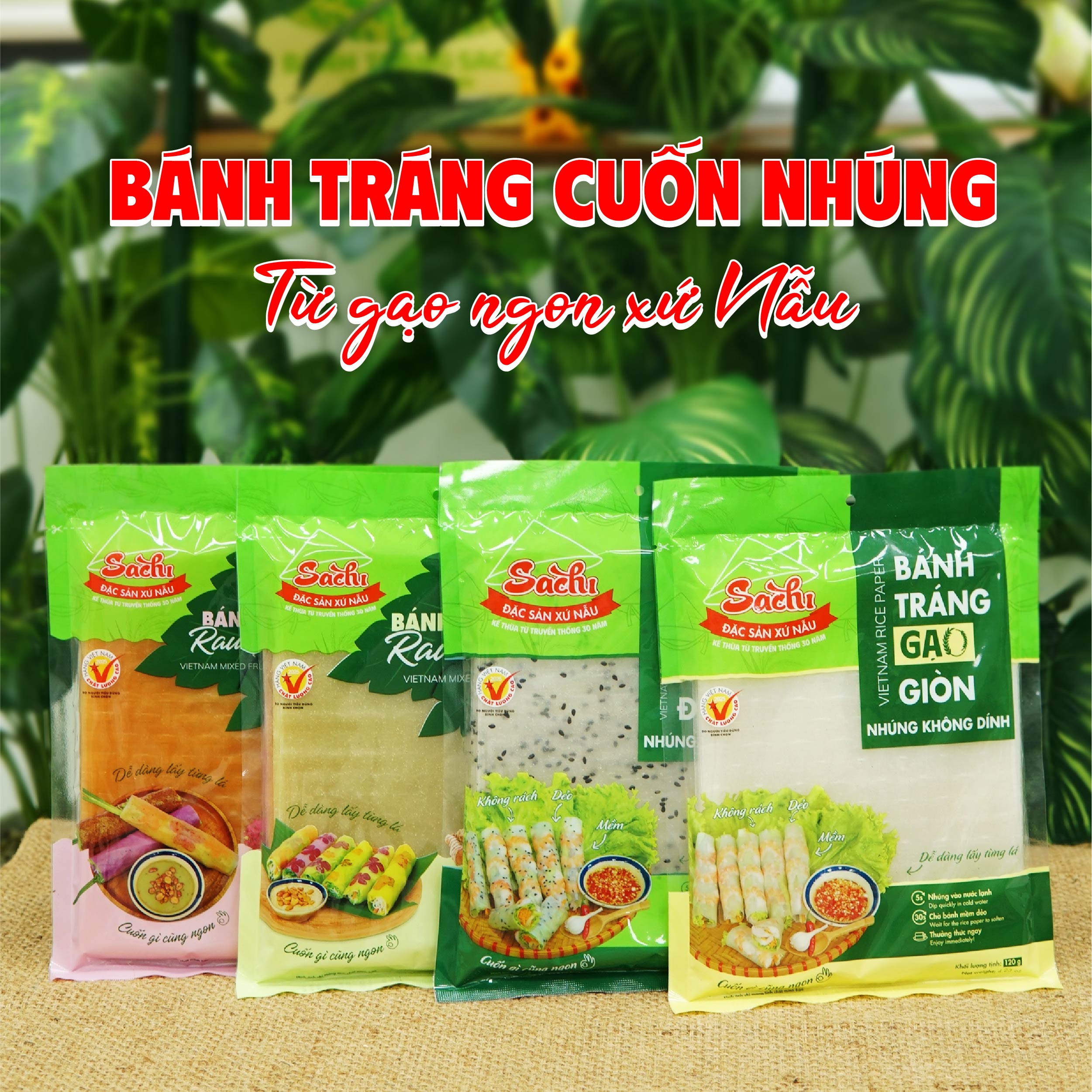[GÓI 120g] Bánh Tráng Gạo Cuốn Bình Định Đặc Sản Xứ Nẫu Sạch Lành, An Toàn, Phù Hợp Thực Đơn Healthy Cuốn Gì Cũng Ngon