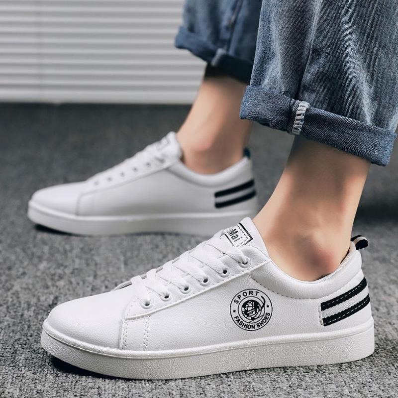 Giày sneaker nam thời trang Fashion KuMai gót kẻ đen trắng giá rẻ mới về - Sudoo