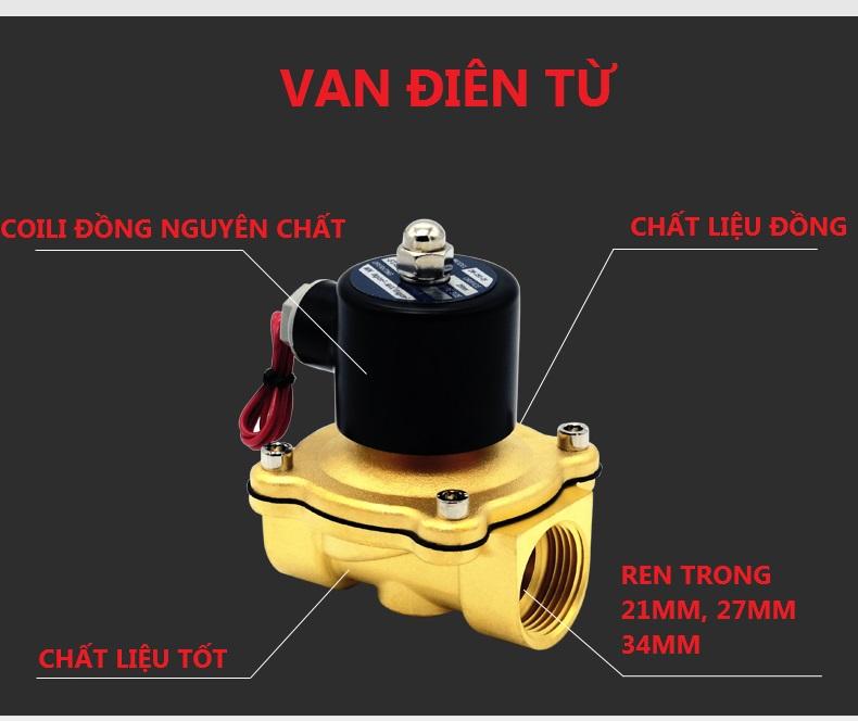 Van điện từ phi 27 Tốt - Điện 220V - Điện 24V
