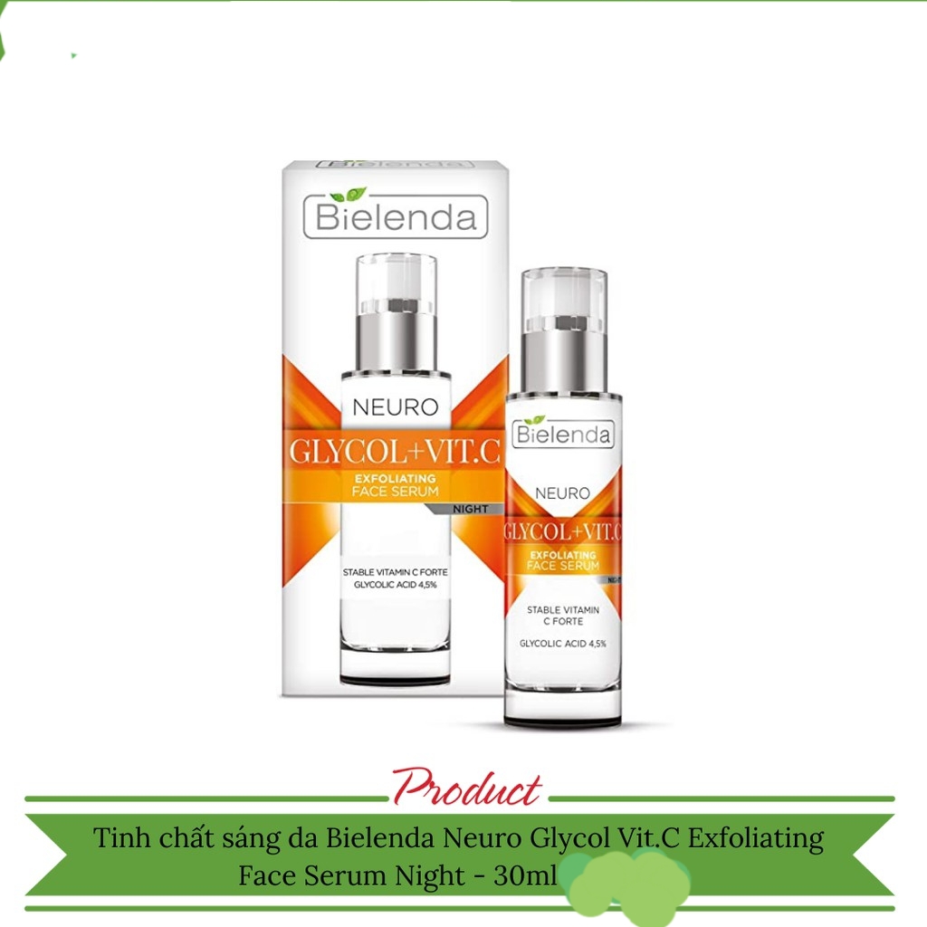[HCM]Serum Bielenda Neuro Glicol + Vit.C giúp da trắng sáng giảm đốm nâu trẻ hoá làng làn da