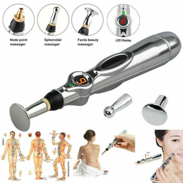 Multifunctional Electric Pulse Acupuncture Massage Pen |   Pain Relief, Relaxation, Health Care at Home |   Adjustable Intensity - Wholesale Stock at Gigax Mall