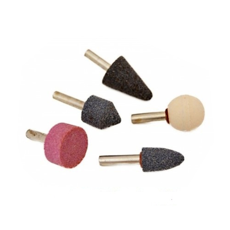 Đá mài cán 6mm bộ 5 mũi tolsen 77110