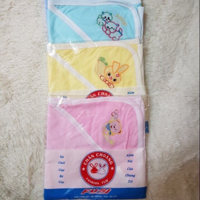 Chăn choàng / Chăn ủ mùa hè cho bé có mũ cotton 2 lớp cho bé / chăn cuốn mùa hè cho bé có mũ