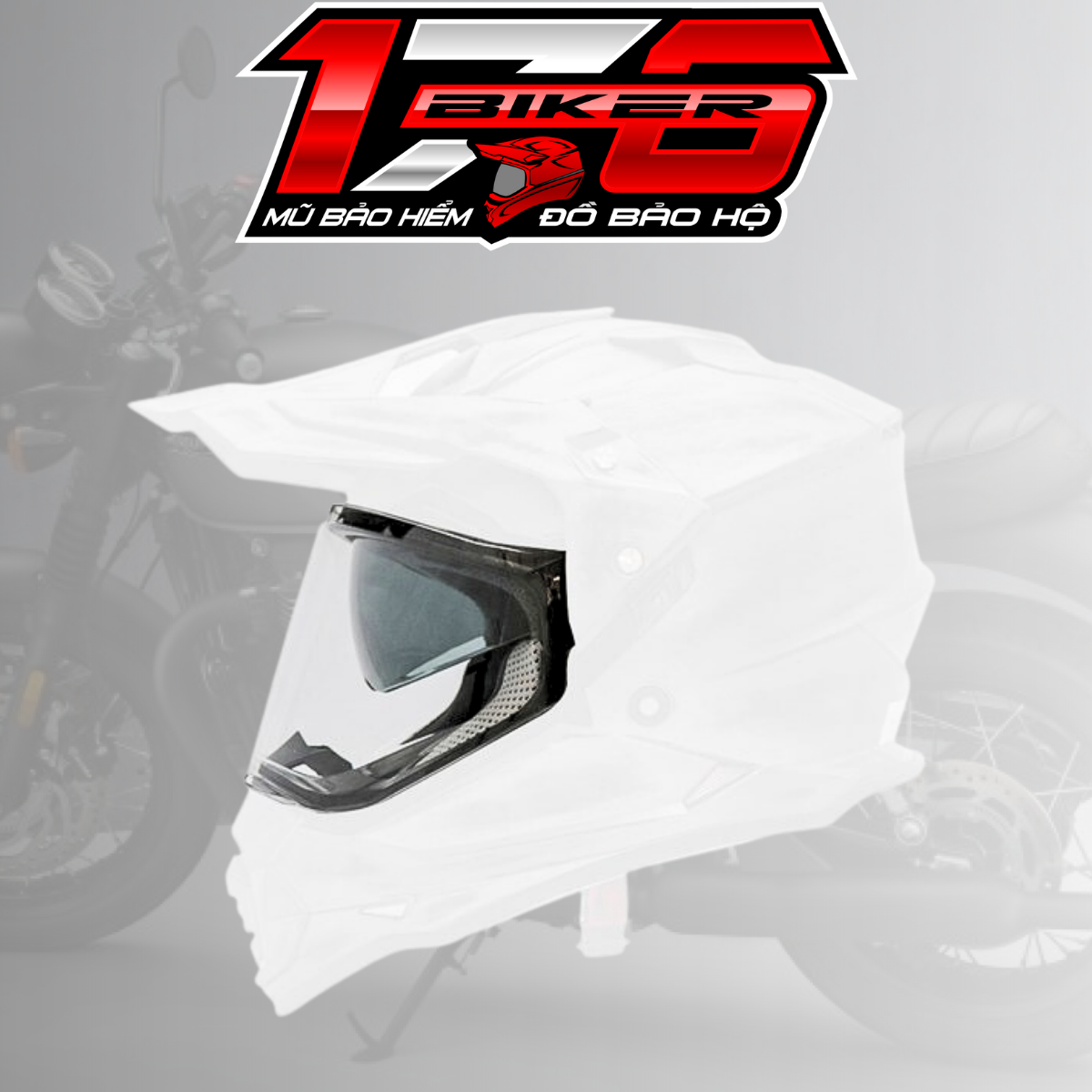 Kính chắn thay thế cho mũ bảo hiểm Fullface Dual Sport Yohe 632A (KHÔNG BAO GỒM MŨ) - BIKER 176 - NÓN BẢO HIỂM & DẦU NHỚT VŨNG TÀU