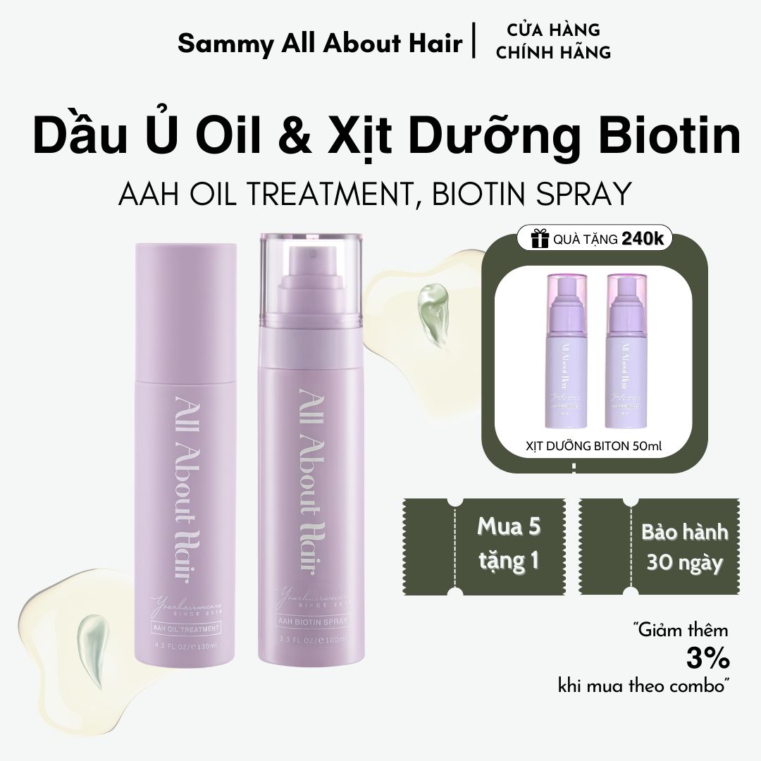 Combo dầu ủ + xịt dưỡng - tóc mọc & tóc mềm - kèm quà tặng.