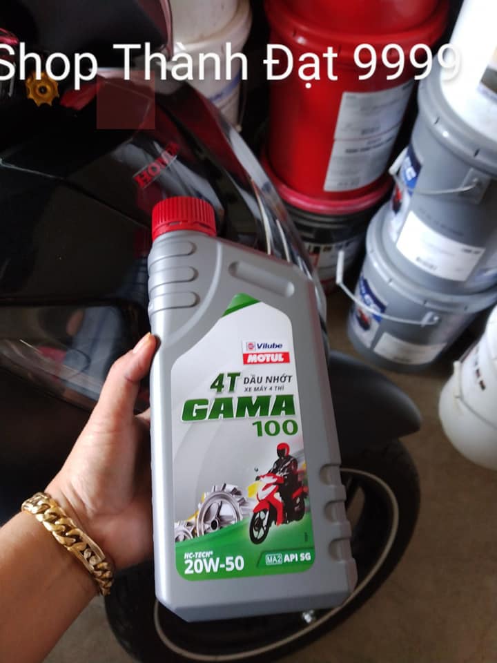 Dầu nhớt dùng cho xe số Gama100 dung tích 1 lít.